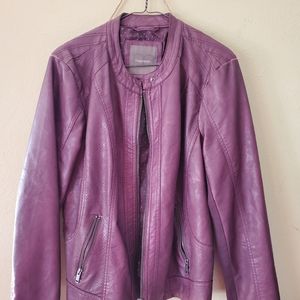 Large Maurice's faux leather jacket